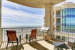 Balcony offers ocean views and offers a built in stainless steel grill for outdoor cooking.